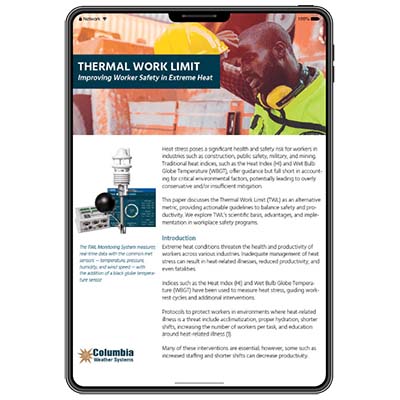 Thermal Work Limits White Paper